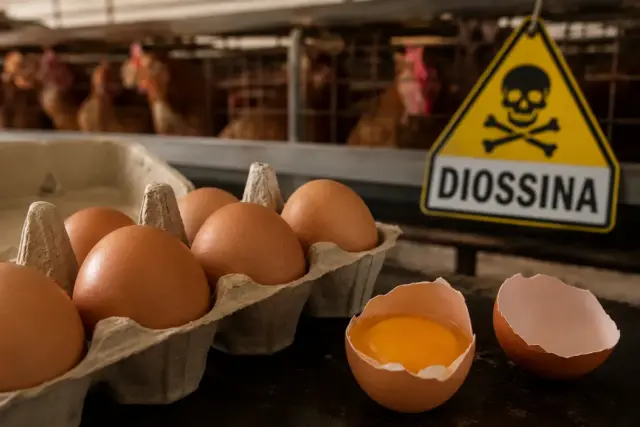 Uova e avvertimento di contaminazione
