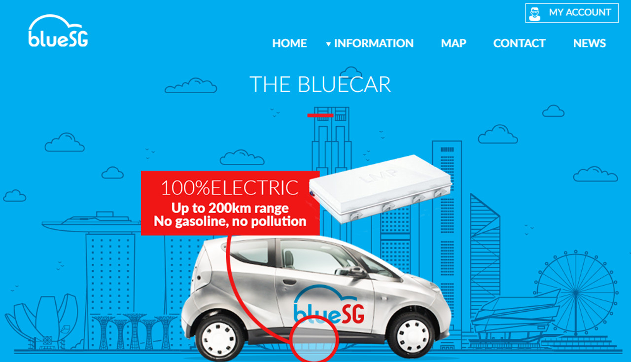 car sharing elettrico singapore