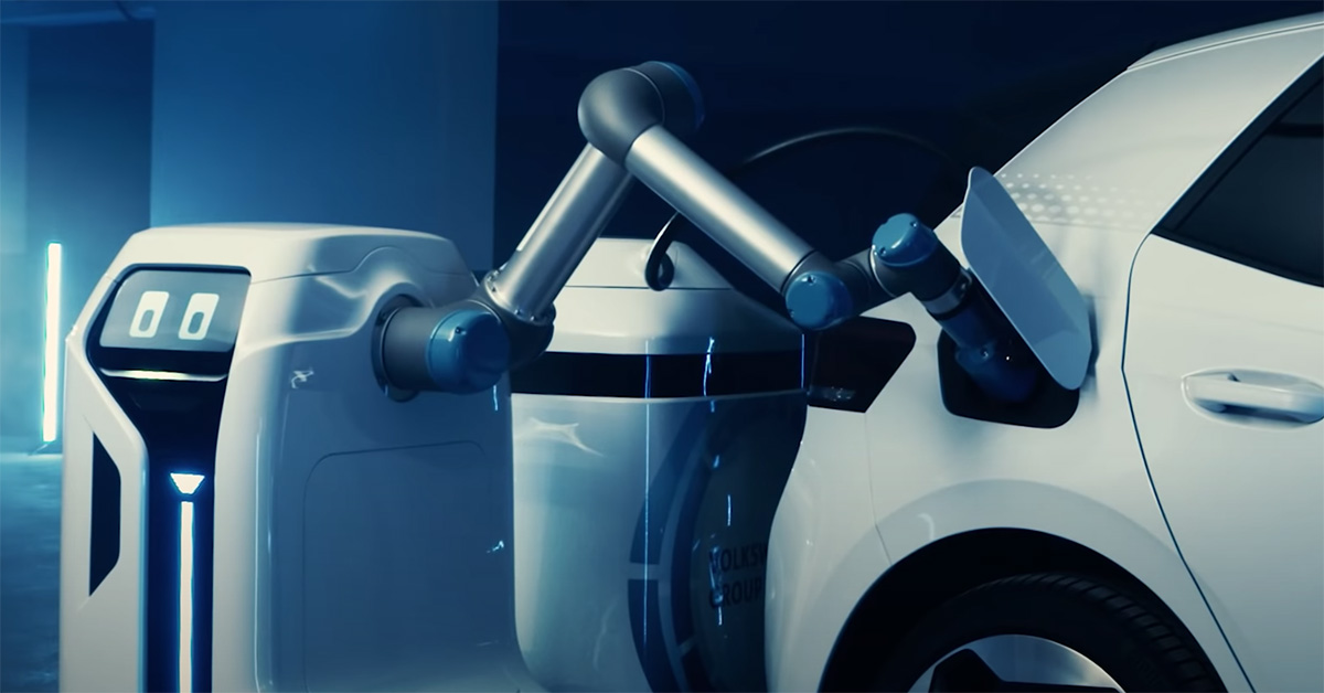Auto elettriche, robot Volkswagen