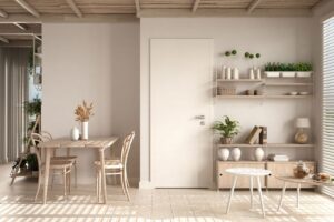 Salotto bianco e beige