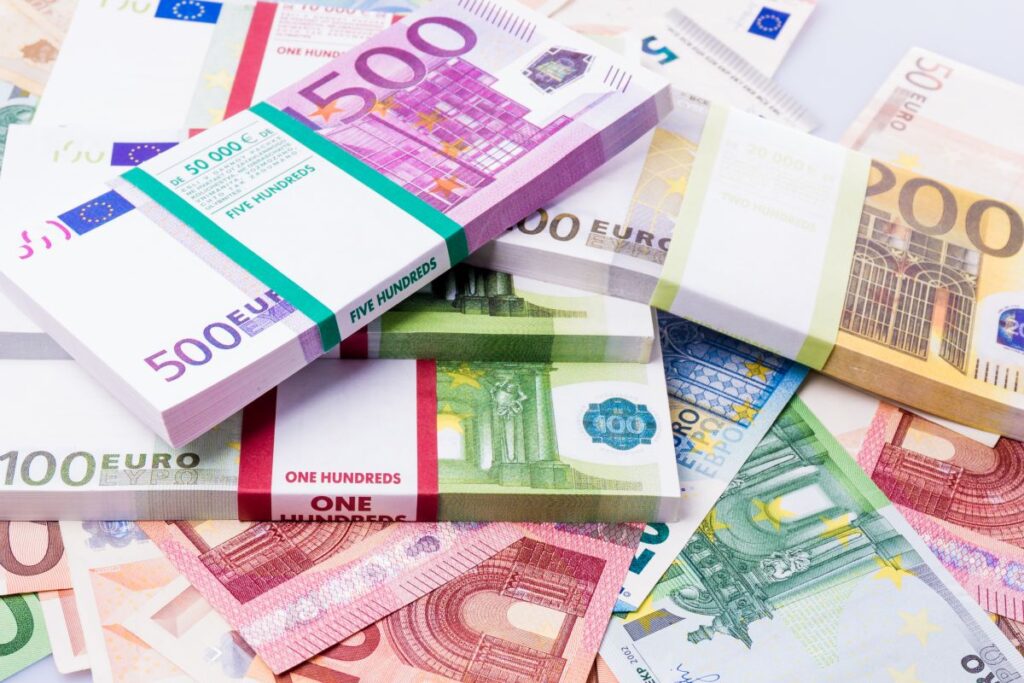 Banconte di Euro di diverso taglio