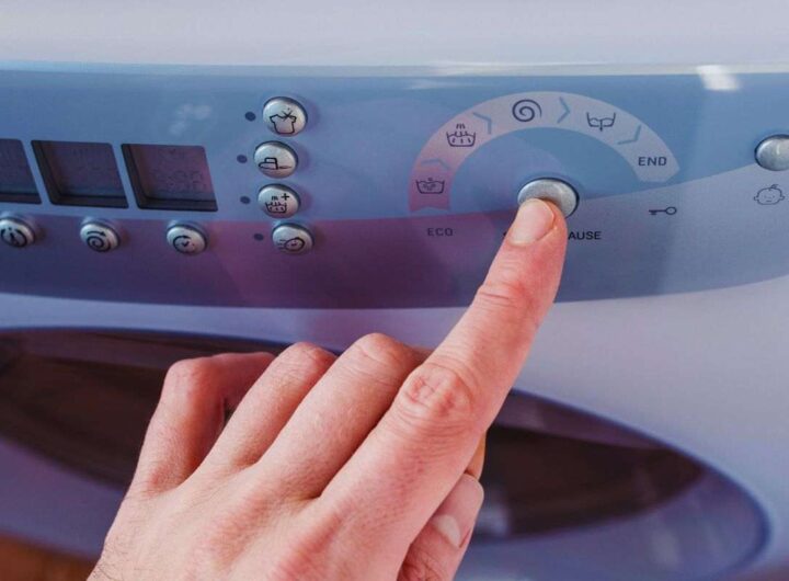 il pulsante della lavatrice che fa risparmiare