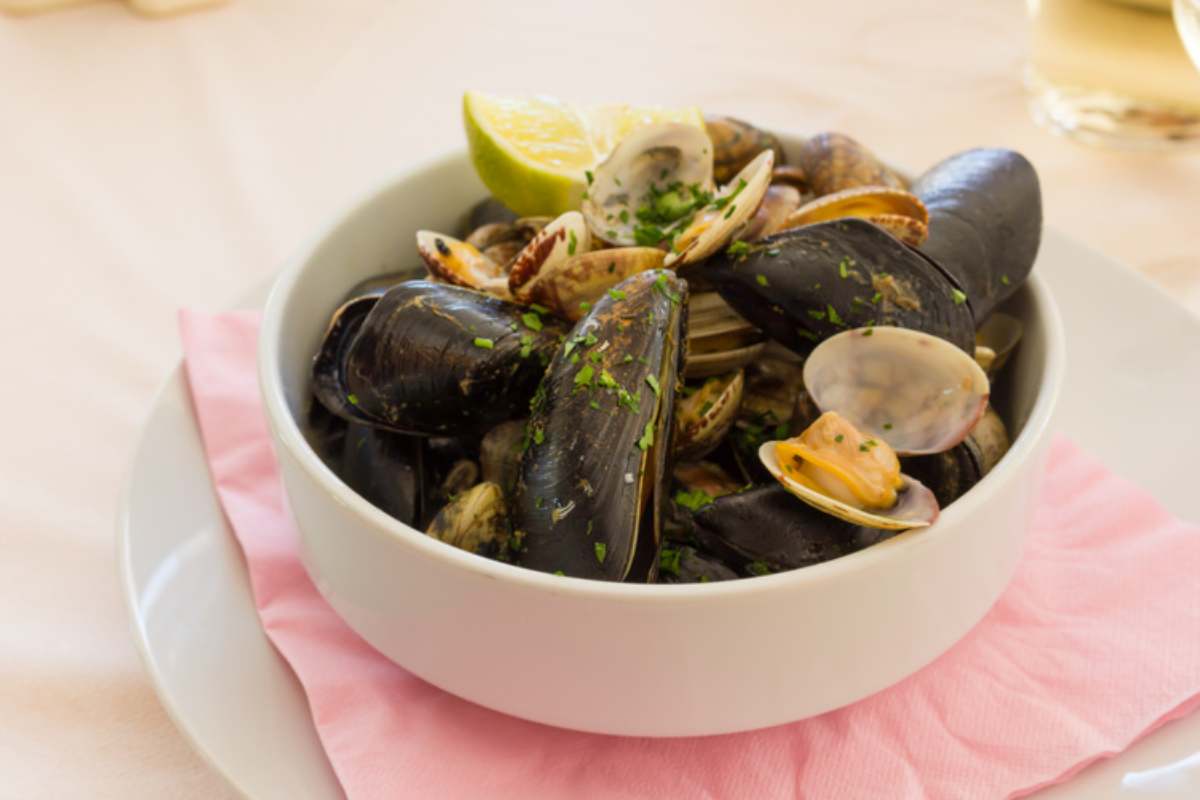 Gusci di cozze e vongole