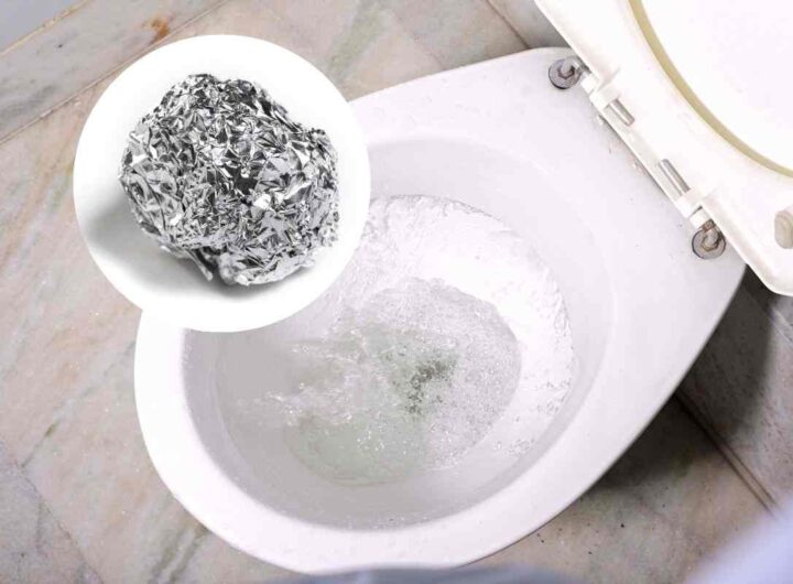 trucco della carta stagnola nel wc