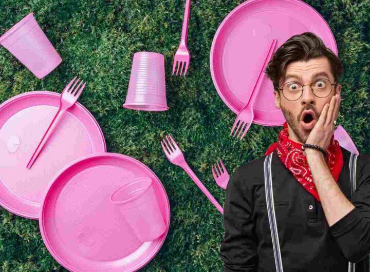 Piatti e bicchieri in plastica