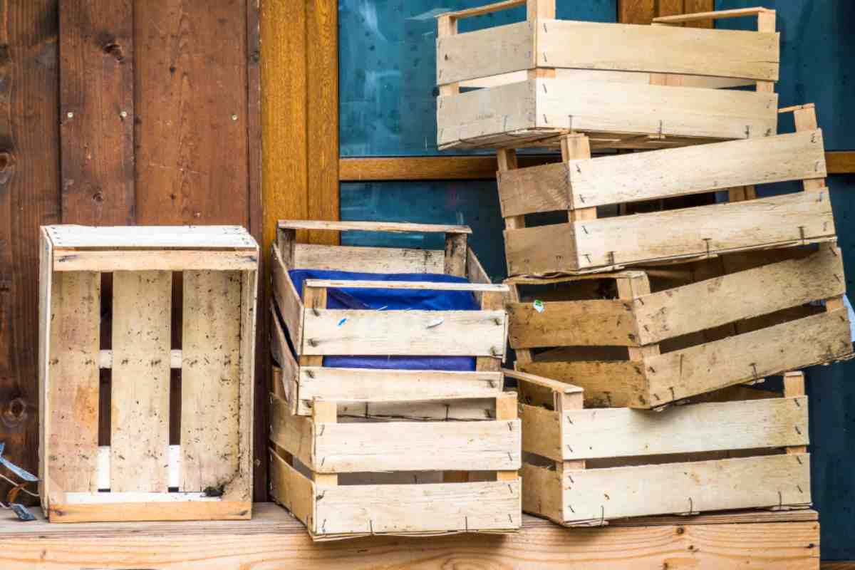 Cassette di legno: come riutilizzarle in modo intelligente
