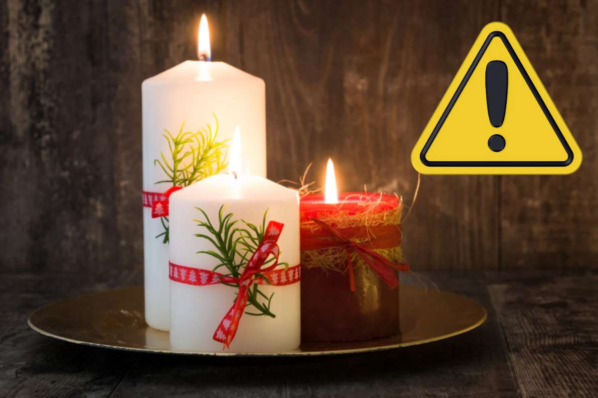 candele natalizie