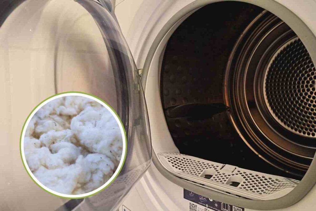 la lanugine nell'asciugatrice