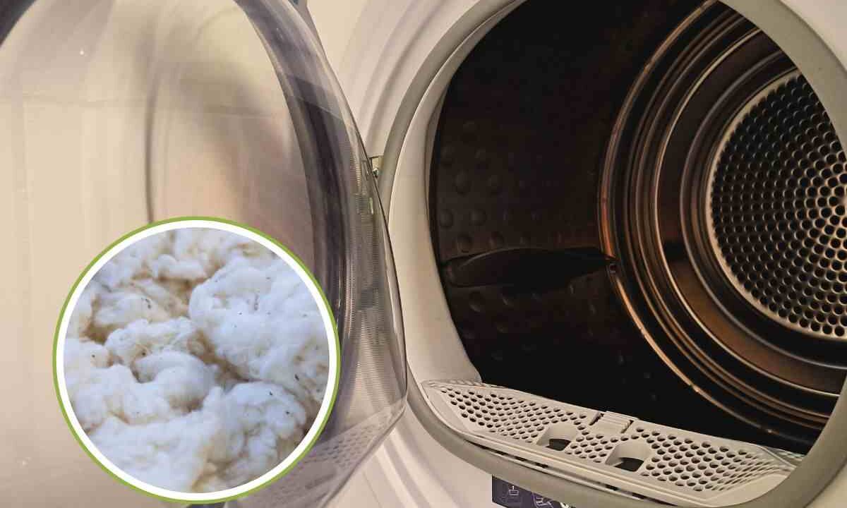 la lanugine nell'asciugatrice