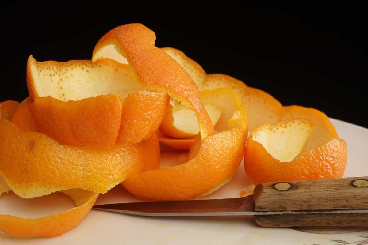 Sfruttare bucce d'arancia