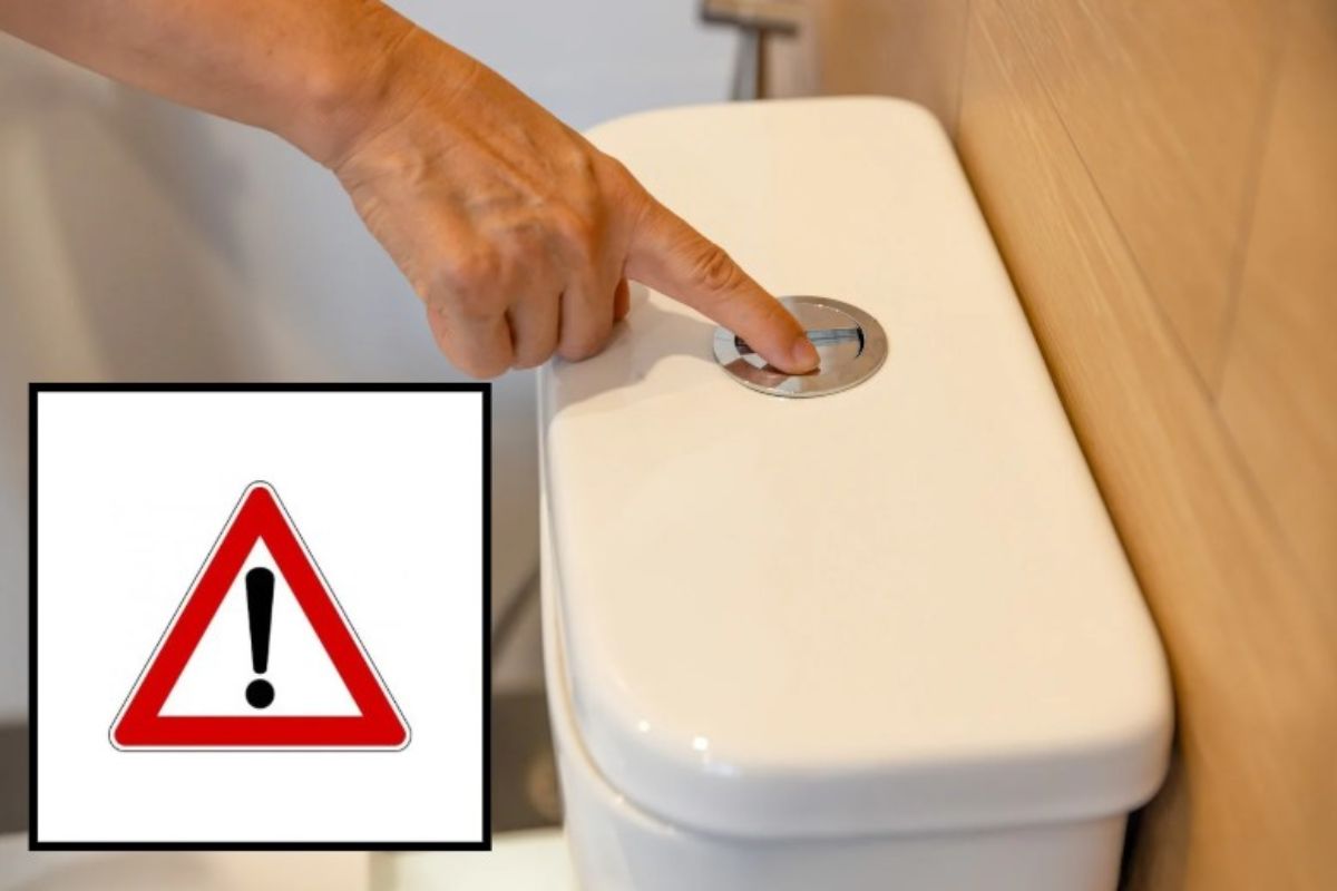 Sciacquone water, pericolo