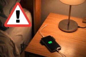 Non caricare mai il telefono accanto al letto
