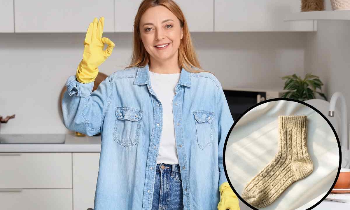 Casa pulita in metà tempo? Basta un vecchio calzino