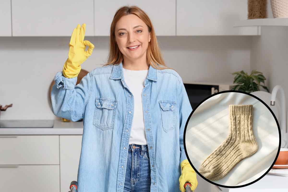 Casa pulita in metà tempo? Basta un vecchio calzino