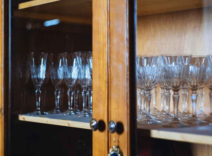 come posizionare i bicchieri