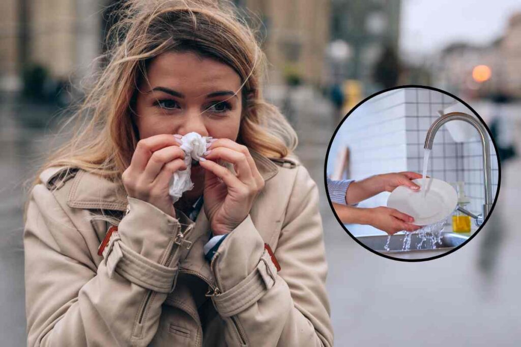 Il trucco "del piattino" per dire addio al raffreddore