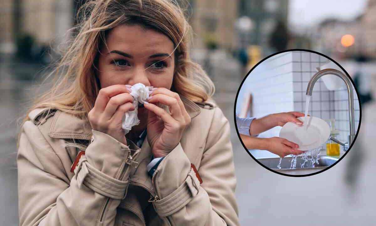 Il trucco "del piattino" per dire addio al raffreddore