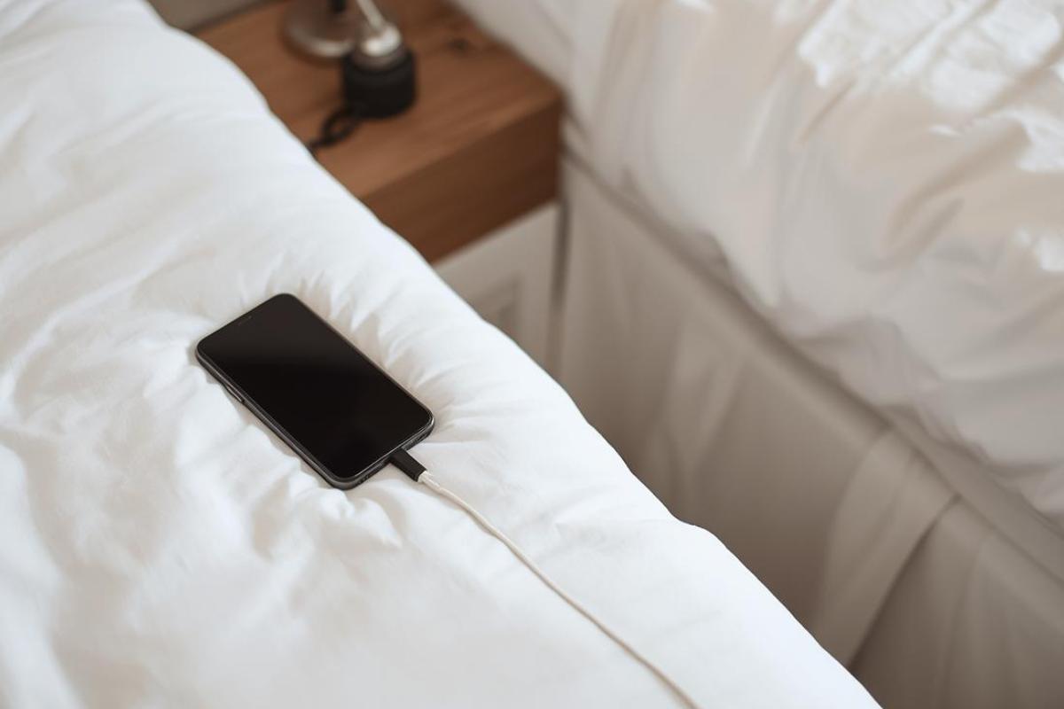 Non caricare mai il telefono accanto al letto