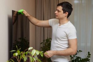 schermo tv come pulire