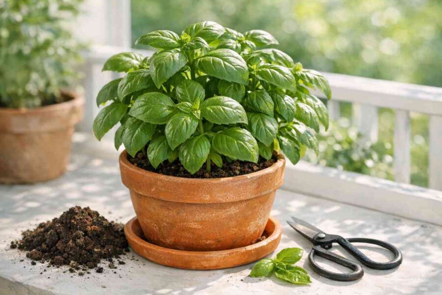 Basilico in vaso, i 7 accorgimenti decisivi per farlo durare tutta la stagione