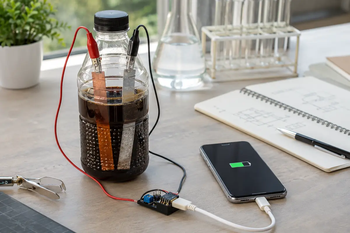 Kit fai da te per esperimenti con batterie elettrochimiche