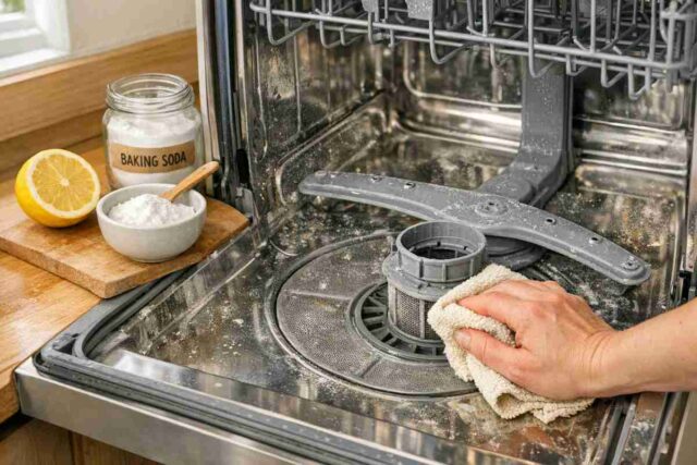 Lavastoviglie che puzza e bicchieri opachi: come pulirla davvero con rimedi naturali