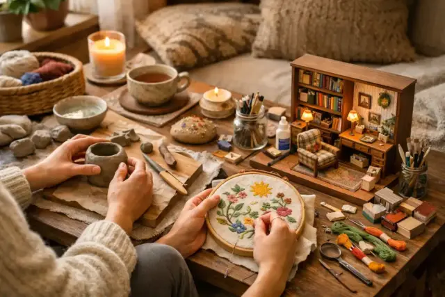 DIY e benessere, perché argilla, punch needle e book nook stanno diventando il rifugio creativo contro stress e iperconnessione