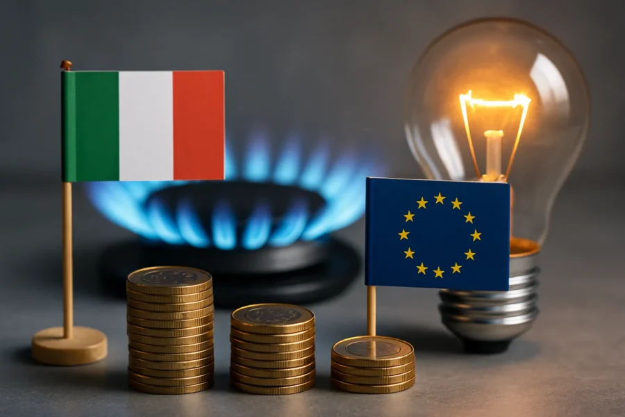 Imprese italiane penalizzate: i prezzi di elettricità e gas più alti d'Europa nel 2025