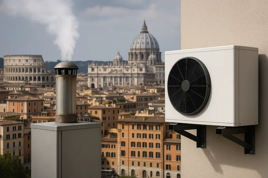 Roma penultima tra 15 capitali europee nella transizione dal gas fossile: il ritardo nel riscaldamento degli edifici