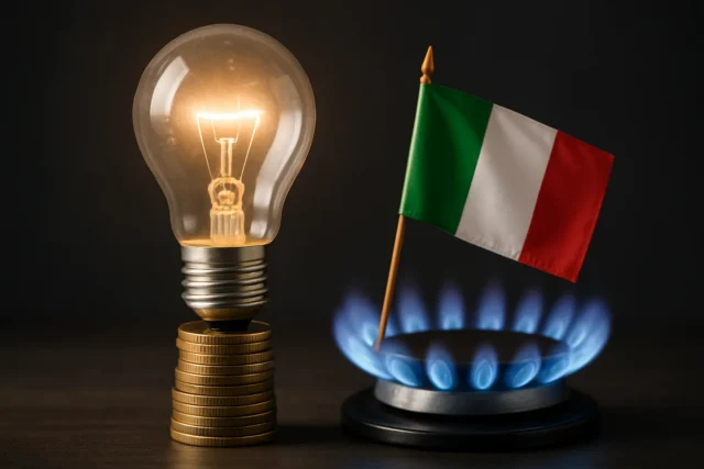 Prezzo dell'elettricità per le imprese italiane: il rapporto più alto d'Europa rispetto al gas