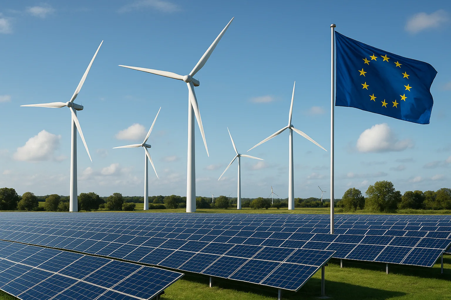 UE e target rinnovabili 2030: WoodMac proietta il 63,7%, sotto gli obiettivi Fit-for-55 e REPowerEU (2)